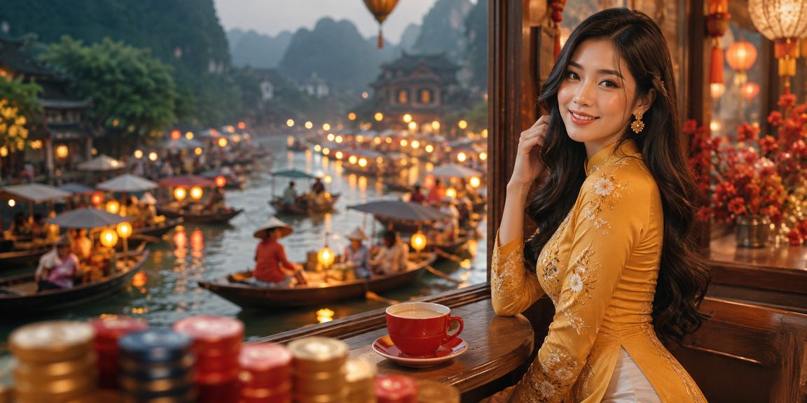 Người chơi tại Ninh Bình kiểm tra giao dịch VIP và bonus trong quán cà phê yên tĩnh
