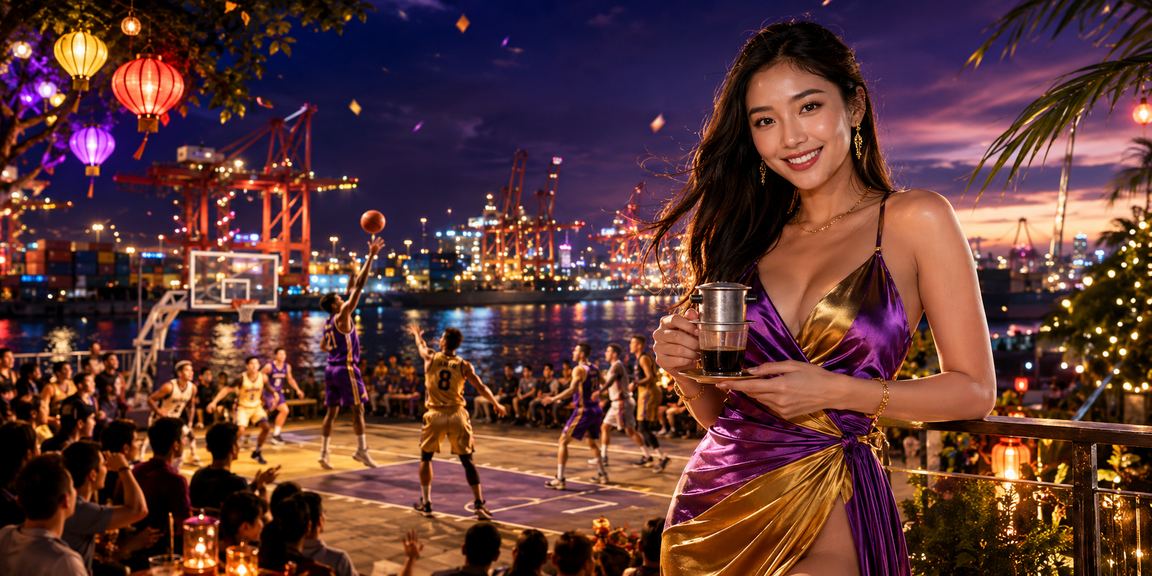 Người hâm mộ bóng rổ tại Sài Gòn cá cược thể thao trực tuyến tại quán cà phê